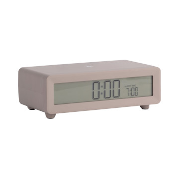 Budík Berlín LCD s nabíjačkou Karlsson KA6156WG, sivá